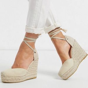ASOS wide fit espadrilles/wedges